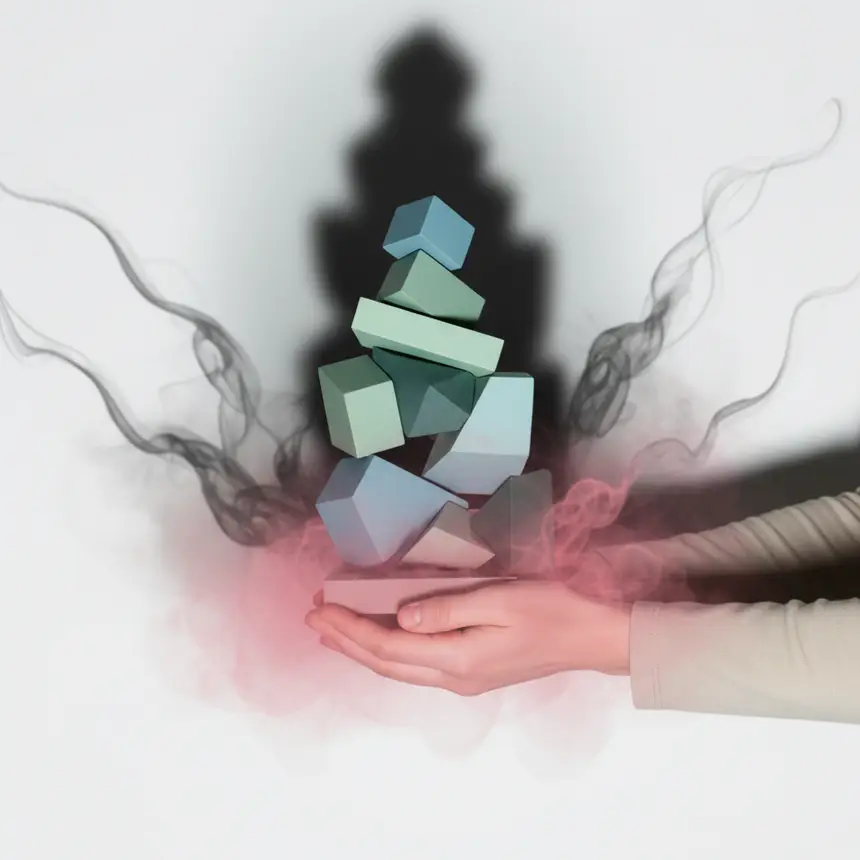 스트레스 영향, 감정 그림자