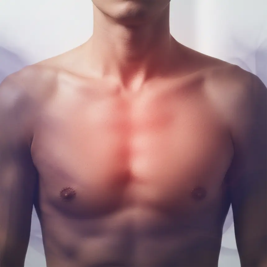Tense body, shallow breath