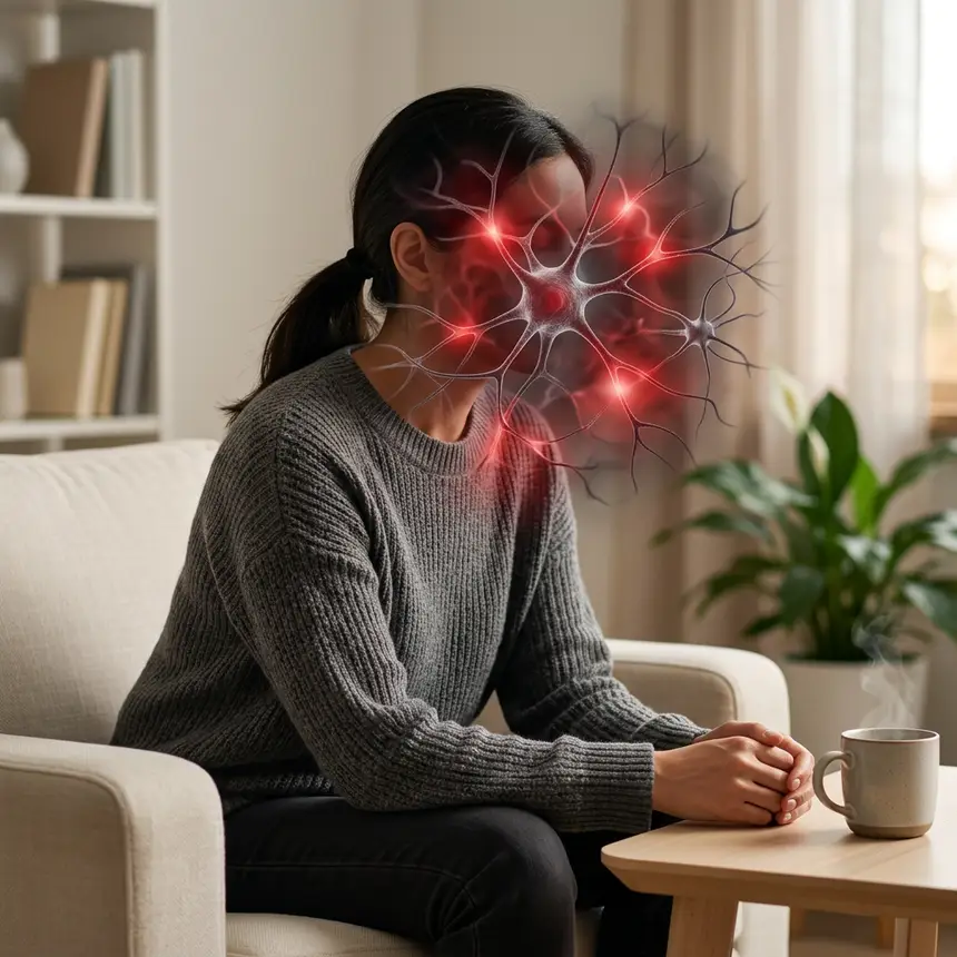 Nervous system stress, brain activity, emotional overload