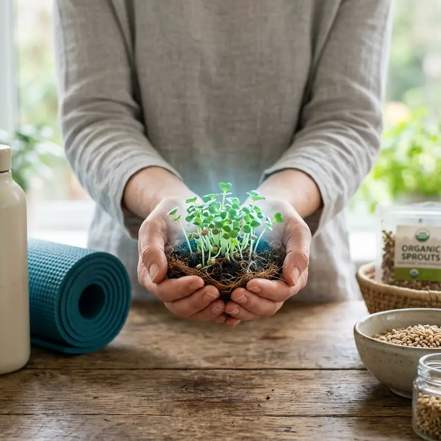 Healthy habits, calm mind, daily wellness
