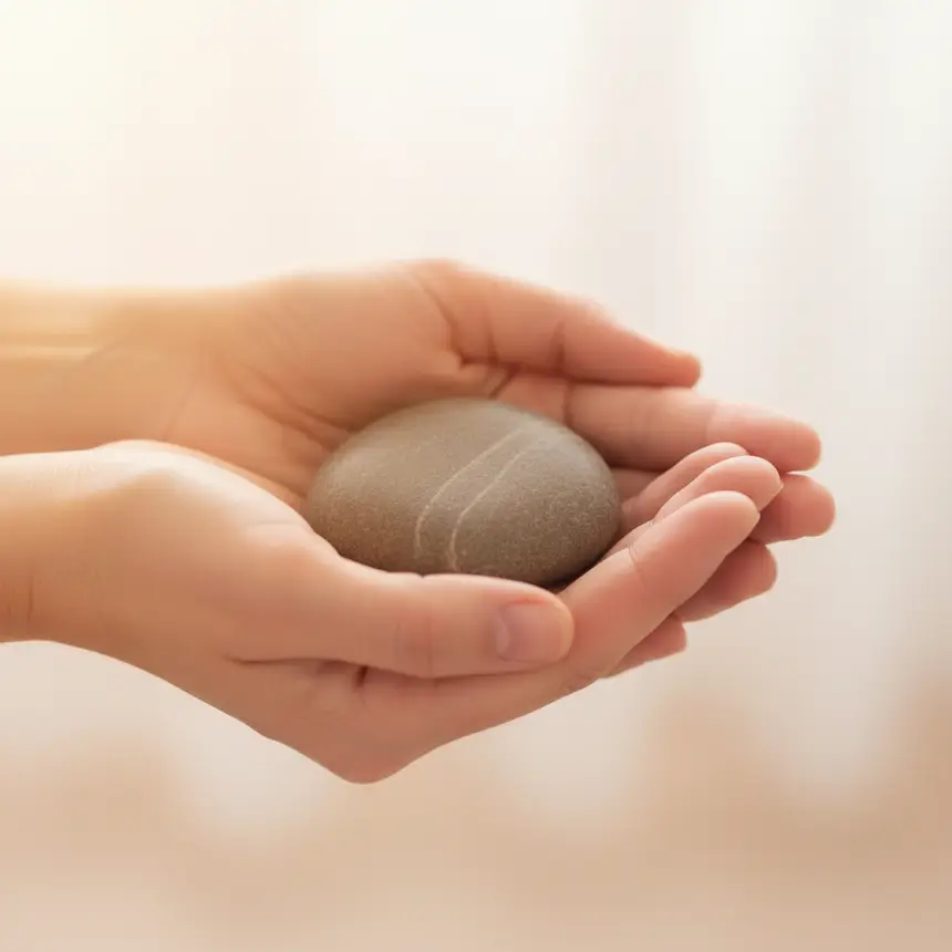 Self-care, comforting touch