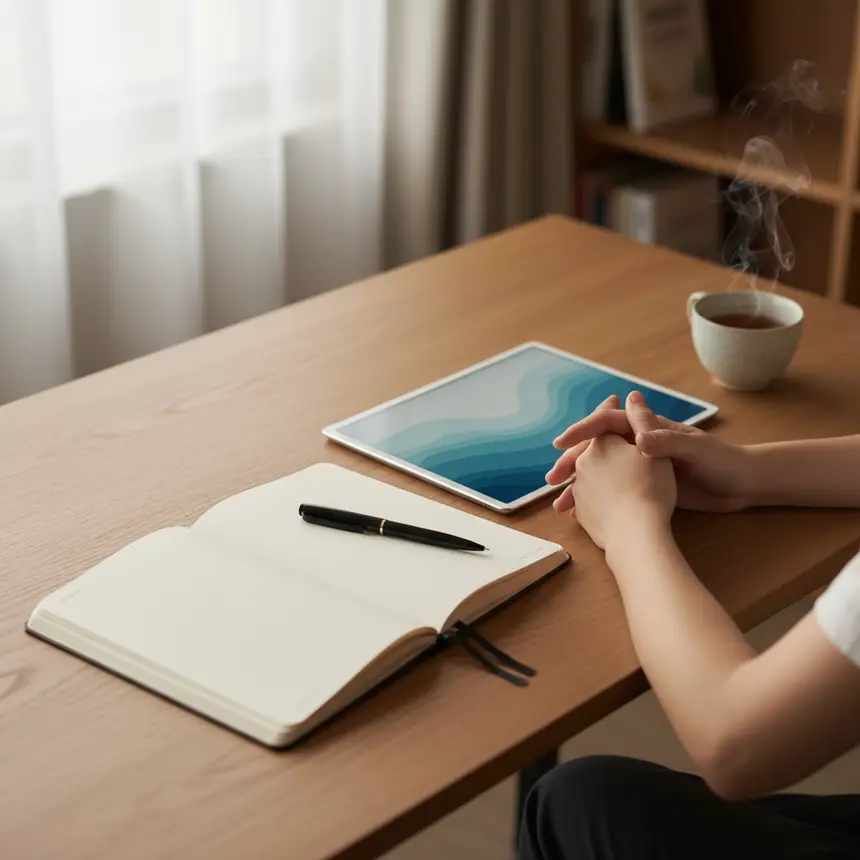 Journaling consistency, tracking tools, habit environment