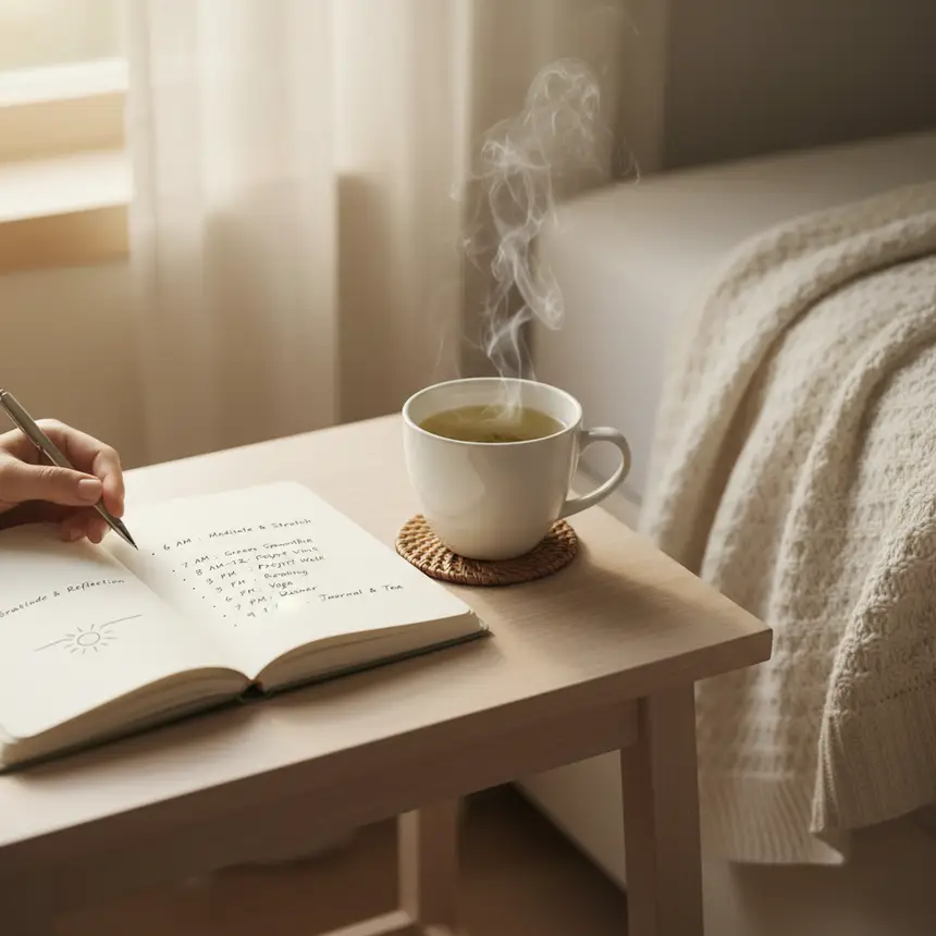 Daily routine, emotional journaling