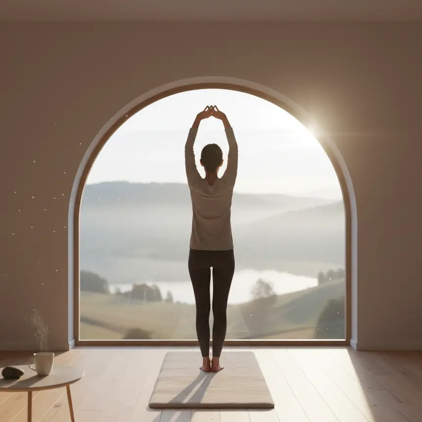 Morning routine, stretching